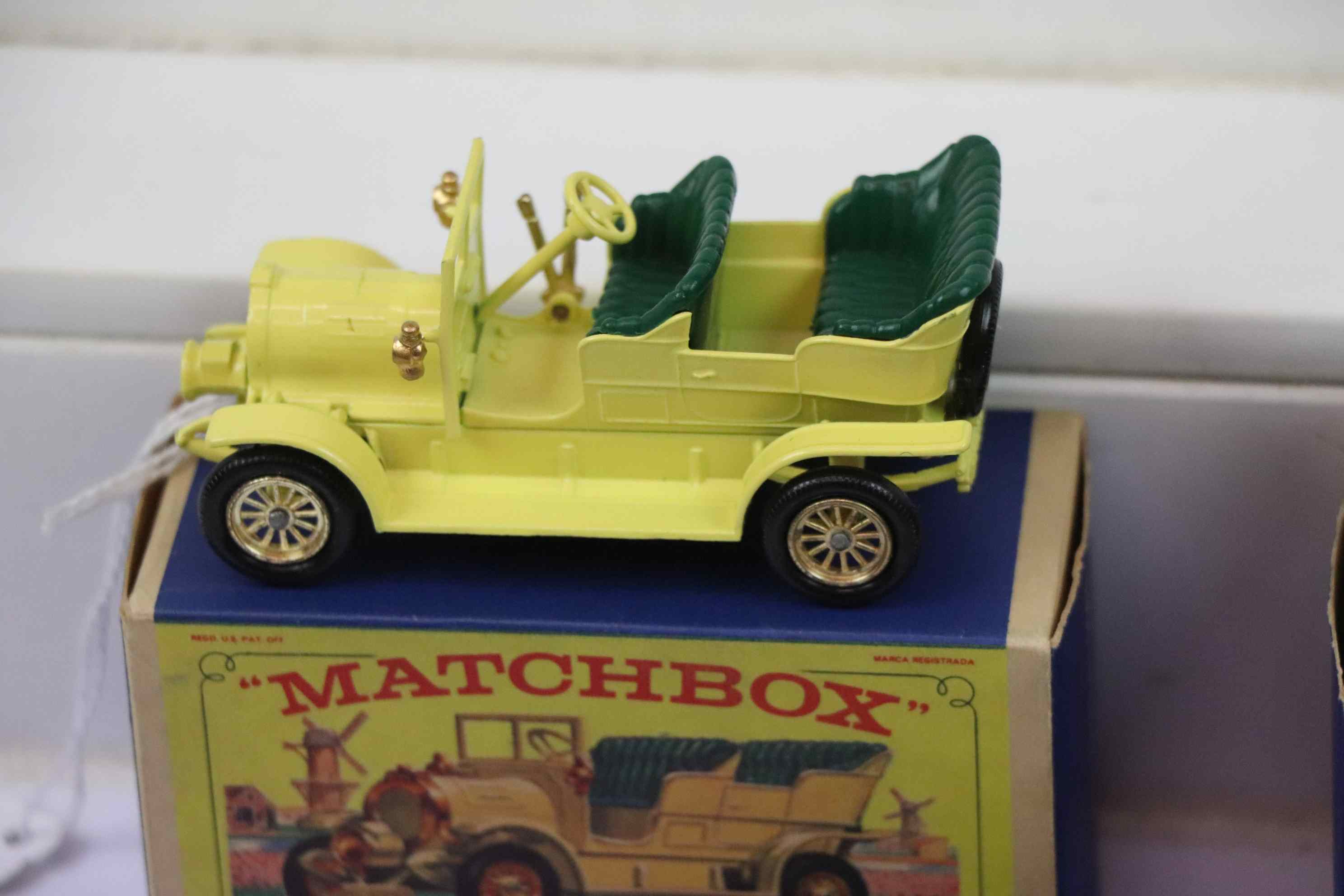 Five boxed diecast Matchbox models to include Y-2 1911 Renault 2-Seater, Y-7 1913 Mercer Raceabout - Image 4 of 6
