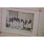 Collection of vintage Photographs on card to include the interior of an Antique shop