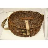 Wicker Fishing Creel / Basket with Canvas Straps