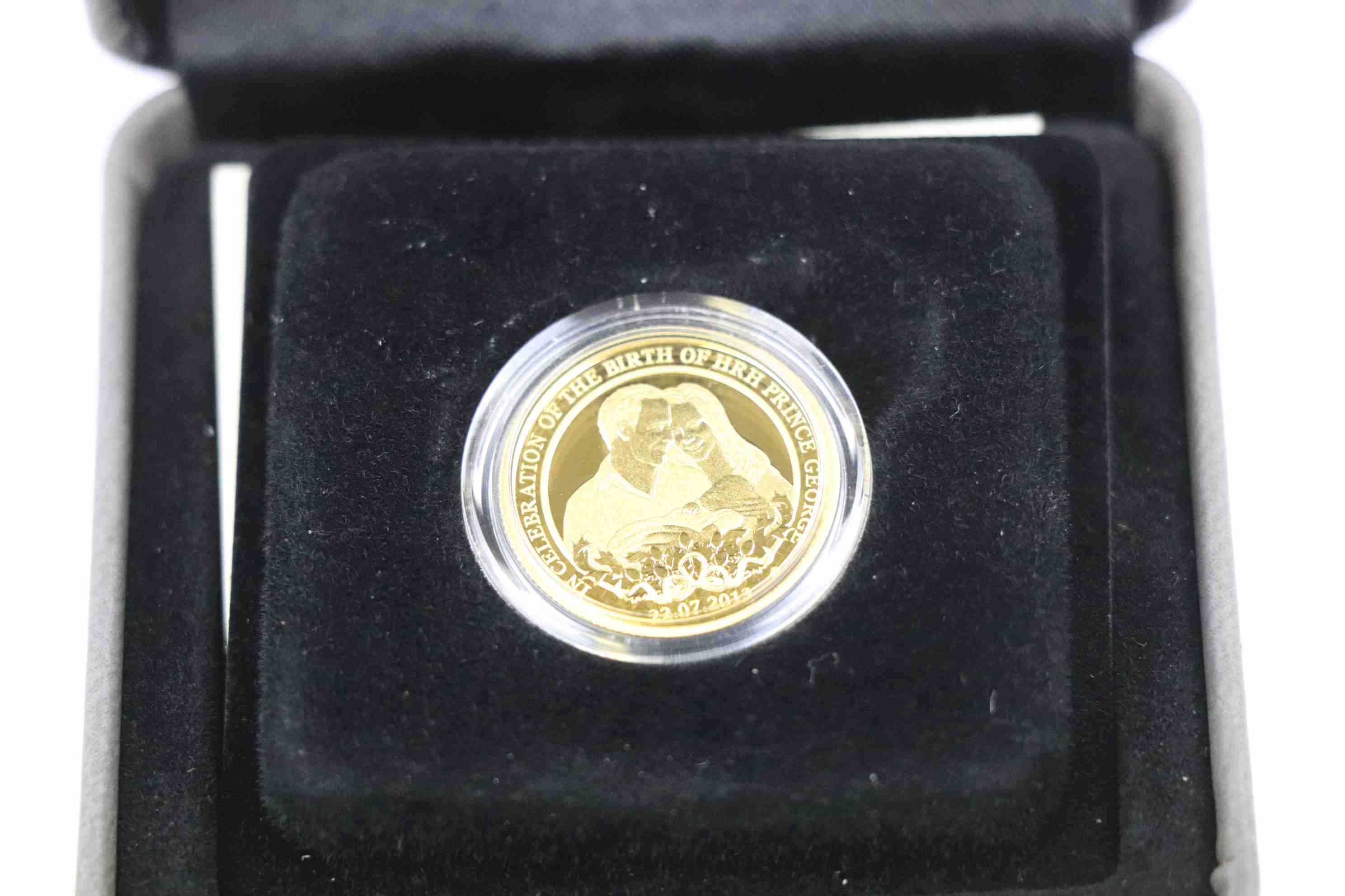 Boxed Perth Mint 25 Australian Dollar coin in 24ct Gold to Commemorate the Birth of Prince George - Image 7 of 7