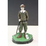 Cast Iron Doorstop of a Golfer