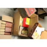 Large box of mainly vintage Ephemera to include Wisden's Books, Magazines, Scoop game, Crawford's