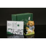 Boxed Royal Doulton John Beswick Footballing Felines Special Edn Mee-Ouch No.1234 with certificate