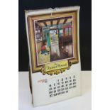 Guinness ' Signs ' Calendar dated 1974 featuring Twelve Thelwell Pub Scene Images