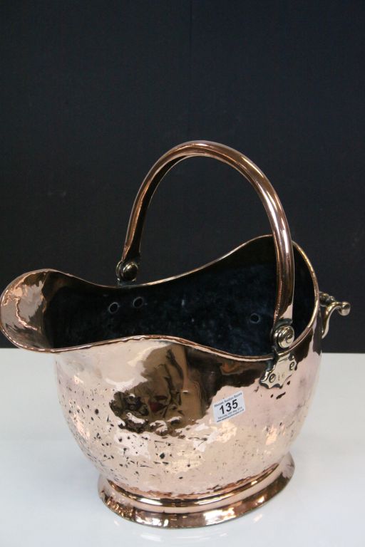 Victorian Copper Coal Bucket