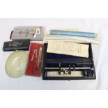 Collection of vintage Technical Drawing items to include a boxed Planimeter