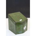 Vintage Huntley & Palmer "Stationery Case" Biscuit Tin circa 1908, approx 17 x 14 x 15.5cm