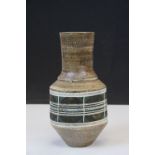 Troika Urn shaped Vase, signed A.B for Alison Bridgen (1977 - 1983) and standing approx 26cm
