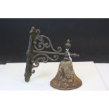 Cast Iron Hanging Bell on Bracket