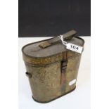 Huntley & Palmer Biscuit Tin in the form of a pair of Field Glasses Case circa 1907, info inside and