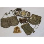 Small collection of vintage Evening Bags to include Mesh & bead types
