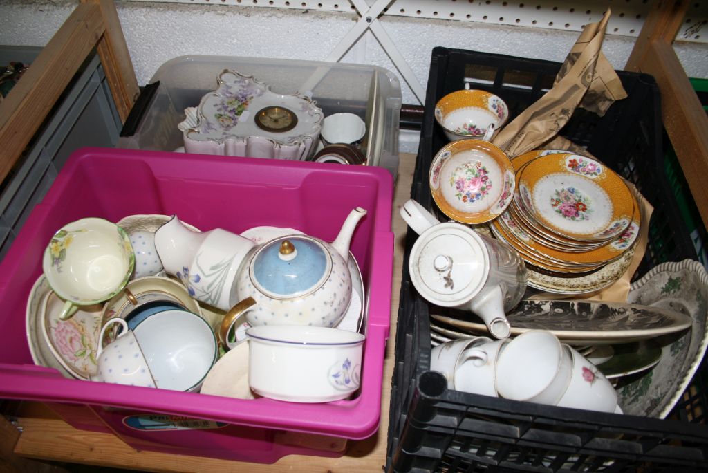 Seven Trays of Mixed Ceramics including Royal Doulton, Carltonware, Aynsley, Sylvac, Susie Cooper, - Image 5 of 6