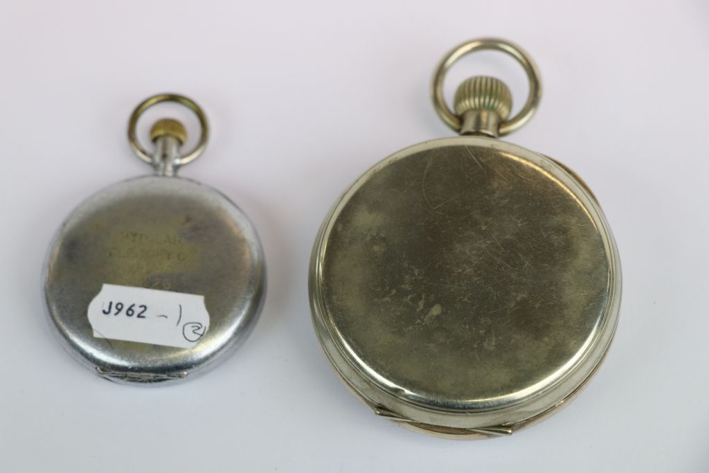 Vintage Goliath Nickel cased Pocket watch, with Enamel dial and sub dial at the six position plus - Image 4 of 4