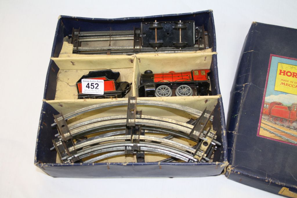 Boxed Hornby Train O Gauge MO Goods Set No.4000 to include locomotive, track etc - Image 4 of 5