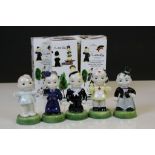 Five boxed ltd edn Carltonware Carlton Kids figures to include 162/5000 Bride, 468/5000 Sailor,