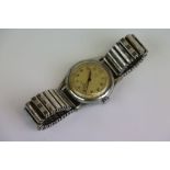 Vintage Military style Gents Wristwatch with red sweep seconds hand, the dial marked "Marden