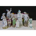 Box of mixed vintage Ceramic Figures, mainly Continental