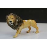 Large Beswick ceramic model of a Lion approx 23cm long