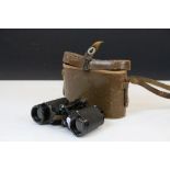 Set of Carl Zeiss Jena Deltrintem 8 x 30 Binoculars in Leather Case