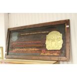 Large Replica Wooden ' Levi's Jeans ' Shop Advertising Panel, approximately 70cms x 130cms