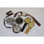 Small collection of vintage Pocket watches and Wristwatches to include; Valex Automatic, Siglo XX