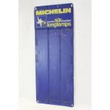 French Advertising ' Michelin ' Blue Metal Sign Holder, 83cms high