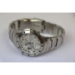 Gents Stainless Steel Seiko Premier Chronograph quartz wristwatch, with three sub dials & sweep