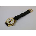 Ladies Mickey Mouse watch on leather strap