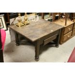 Oak Coffee Table with Drawer made from 18th century Oak