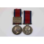 A Full Size Waterloo Medal Pair Issued To Private D. Mc Kenzie Of The 71st Highland Regiment Of