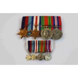 A Full Size World War Two / WW2 Medal Group To Include The British War Medal, The Defence Medal, The