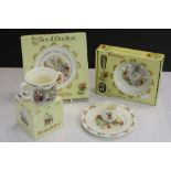 Royal Doulton Bunnykins Ceramics including Boxed Christening Mug, Boxed Baby Plate and Feeding