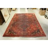 Eastern Wool Red Ground Rug, 280cms x 190cms