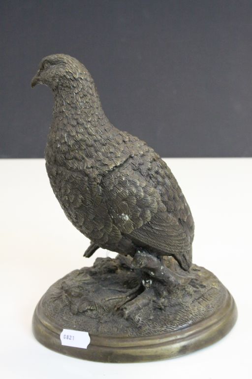 After Mene Bronze model of a Grouse, stands approx 22.5cm - Image 4 of 5