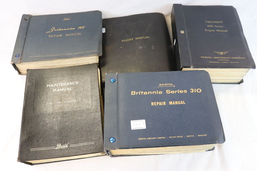 Three Bristol Aircraft Repair Manuals As Well As One Maintenance Manual And A Flight Manual To - Image 2 of 7