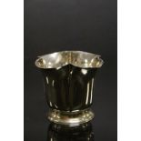 Hallmarked Silver vase, late Victorian with RD number to base, stands approx 9.5cm