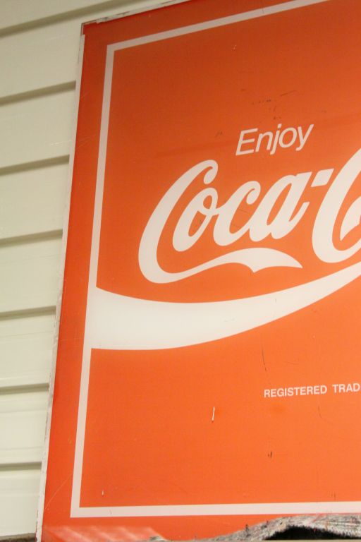 Pair of vintage Perspex "Coca Cola Advertising signs, each approx 71.5 x 71.5cm - Image 3 of 4