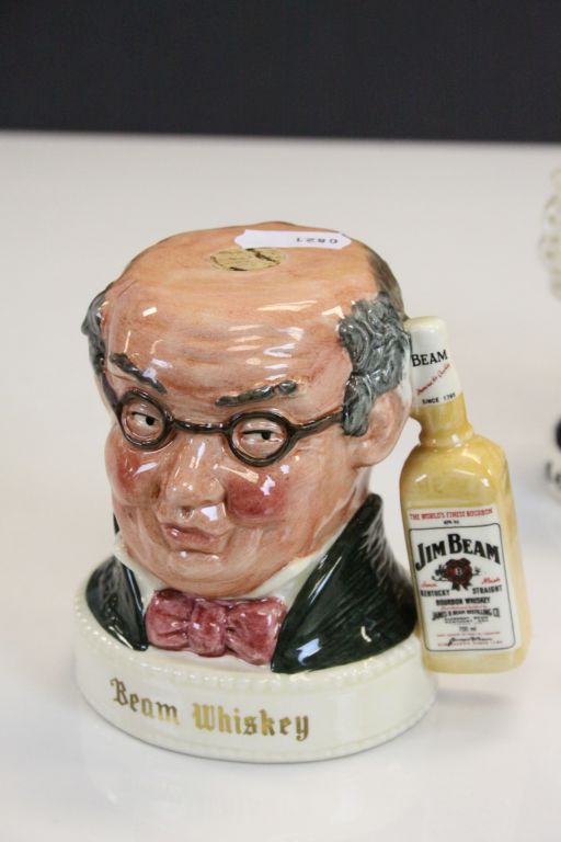 Three Royal Doulton Character & Whiskey Jugs to include; Jim Beam "Mr Pickwick / Sam Weller, Dewar's - Image 2 of 7