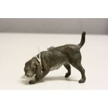Cold Painted model of a Hunting type Dog, approx 9cm long