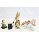 Group of collectable Animal Figurines in various materials to include a Beswick Ewe