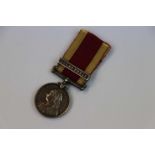 A Victorian British China War Of 1900 Miniature Medal With Relief Of Pekin Bar.