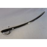 A Vintage Indian Military Cavalry Sabre / Sword. Blade Measures Approx 76cm.
