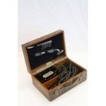 Early 20th century Wooden Cased ' Roger's Vitalator ' Electro Medical Applicance