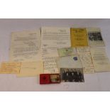 A Collection Of World War Two / WW2 Ephemera Relating To Devizes A.R.P. To Include A Home Guard