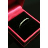 18ct White Gold Diamond full eternity ring of 75 points approx.