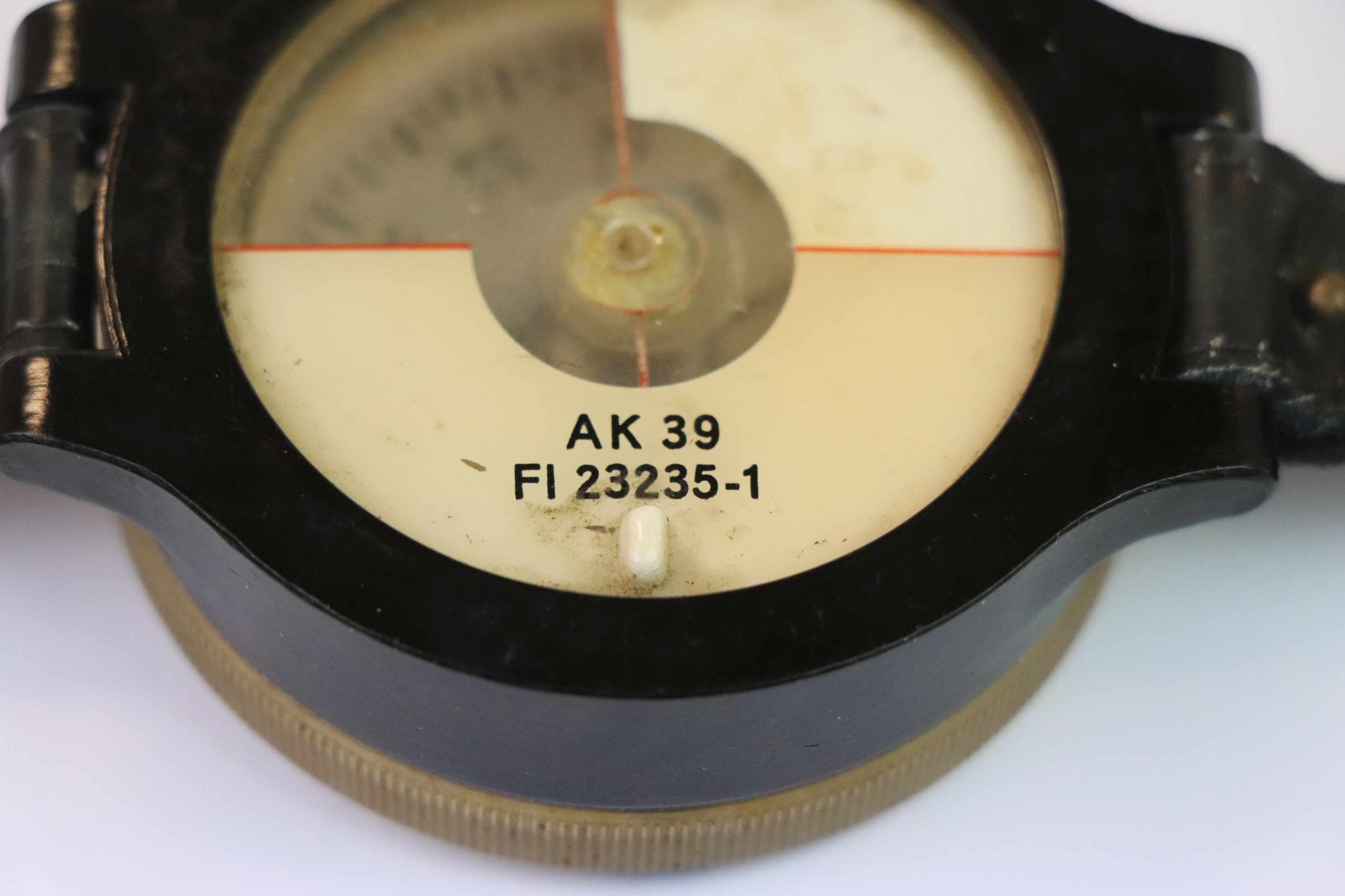 A WW2 German Luftwaffe Wrist Compass With Leather Strap, Markings To The Rear AK 39 FL 23235-1. - Image 6 of 6