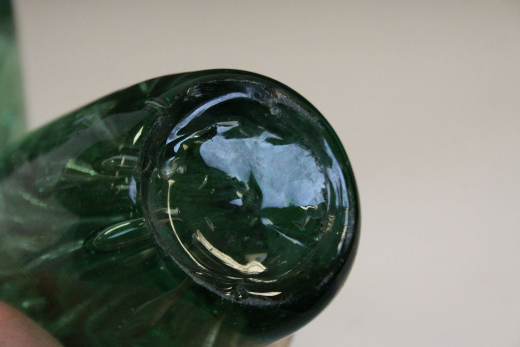 Pair of Victorian Glass "Dump" type Paperweights with air bubble decoration and both approx 17.5cm - Image 5 of 5