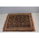 Small Eastern Red Ground Rug, 109cms x 123cms