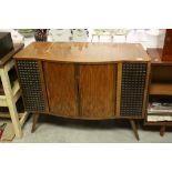 Vintage / Retro Decca Stereogram model S.R.G 500 in a Walnut Effect Cabinet with Sliding Tambour