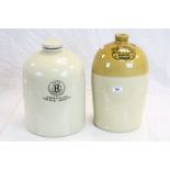 Stoneware Cider flagon marked "Wm Applegate & Sons Trowbridge" and numbered B1580, stands approx
